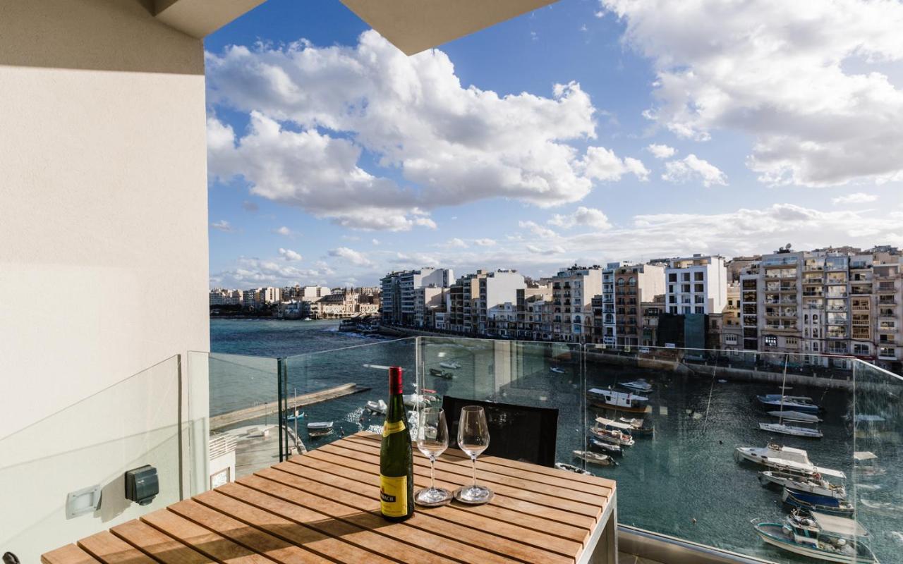 Appartement Splendid Seaside Retreat On Spinola Bay à San Ġiljan Extérieur photo
