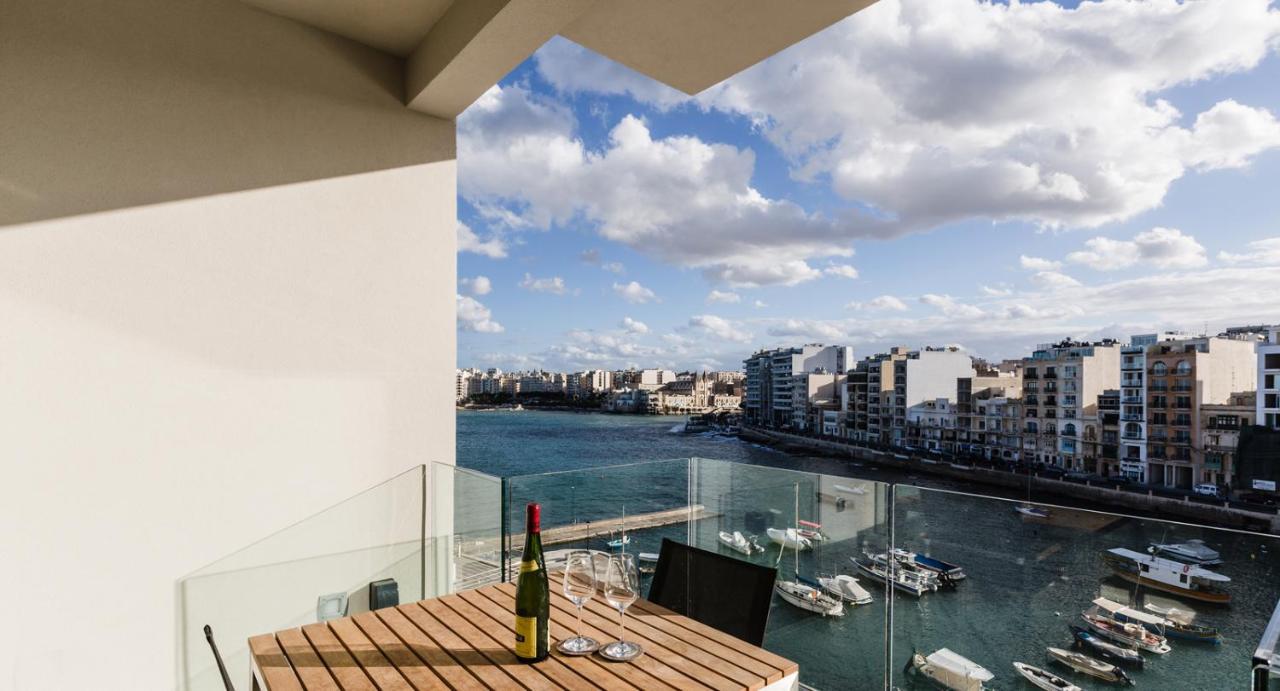 Appartement Splendid Seaside Retreat On Spinola Bay à San Ġiljan Extérieur photo